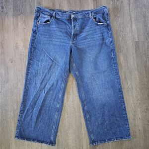 Women's Old Navy Jeans Wide Leg Slouchy Denim Size 22